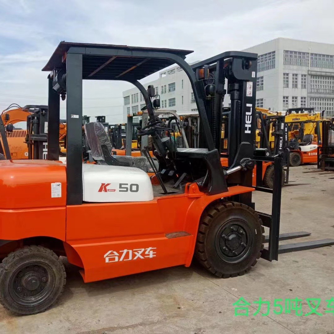 Línea de exportación de un dragón Zhejiang de segunda mano 3 toneladas 5 toneladas 6 toneladas 7 toneladas 10 toneladas alta carretilla elevadora portal