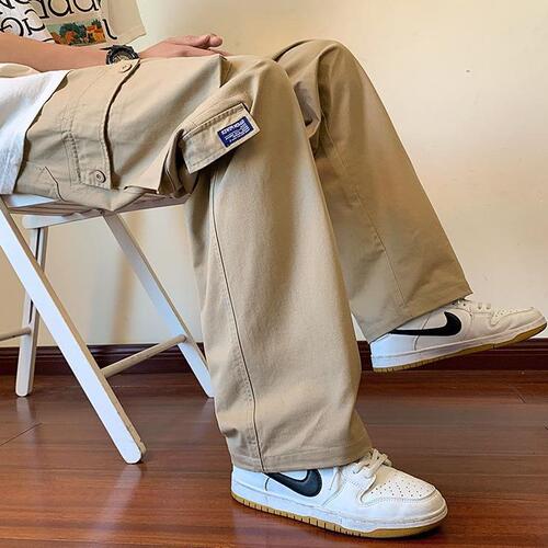 Men's Spring Trend Brand Loose Functionnel Casual Pants Japanese Retro Plus Size Men's Pants