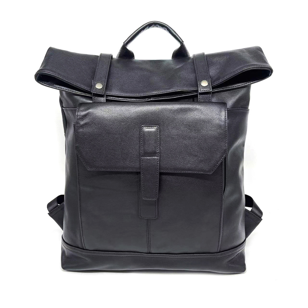Leather Men's Backpack, Business Computer Bag, Cowhide Sports Travel Backpack_voghion.com
