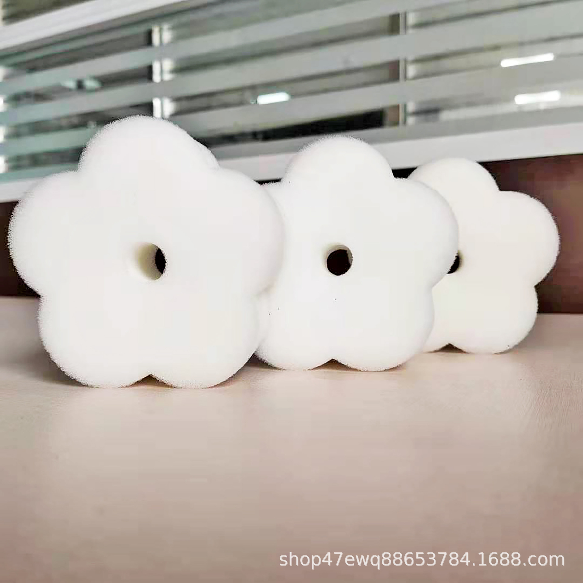 厂家直销吸油海绵 60P花朵状吸油过滤海绵水族清洁过滤棉网状海绵