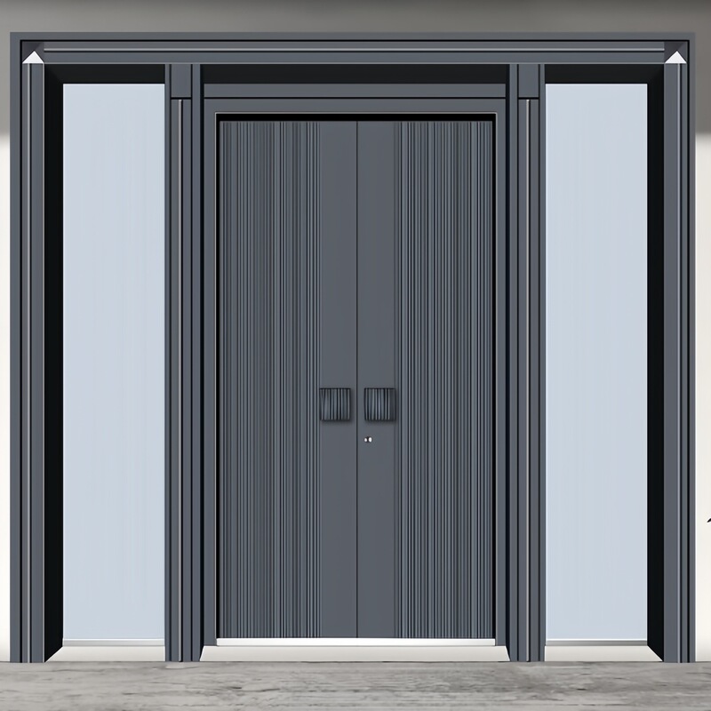Glass Spliced Sub-mother Door Off-axis Door Italian Aluminum Wood Armored Door Cast Aluminum Door Hanging Fingerprint Lock House Door Glass Spliced Sub-mother Door Off-axis Door Italian Aluminum Wood Armored Door Cast Aluminum Door Hanging Fingerprint Lock House Door