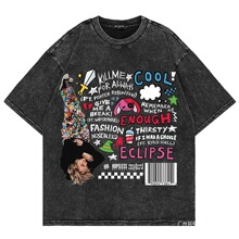 100% Cotton Vintage Washed Michael Clifford Sidequest T Shir