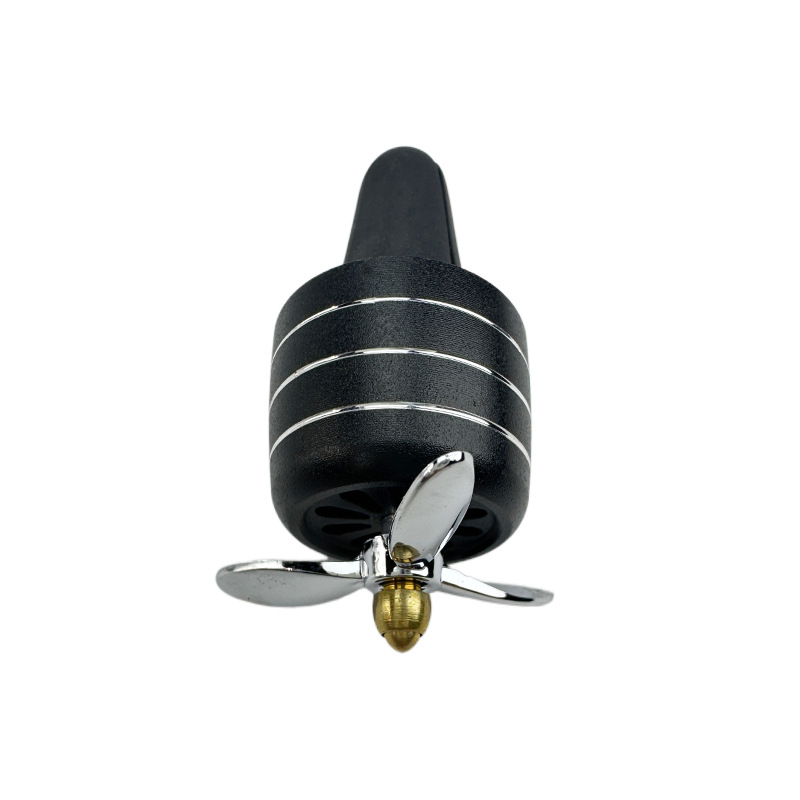 Car Decorative Aromatherapy with Light Aluminum Alloy Small Fan Air Conditioner Air Outlet Ornaments Car Interior Decoration Ornaments