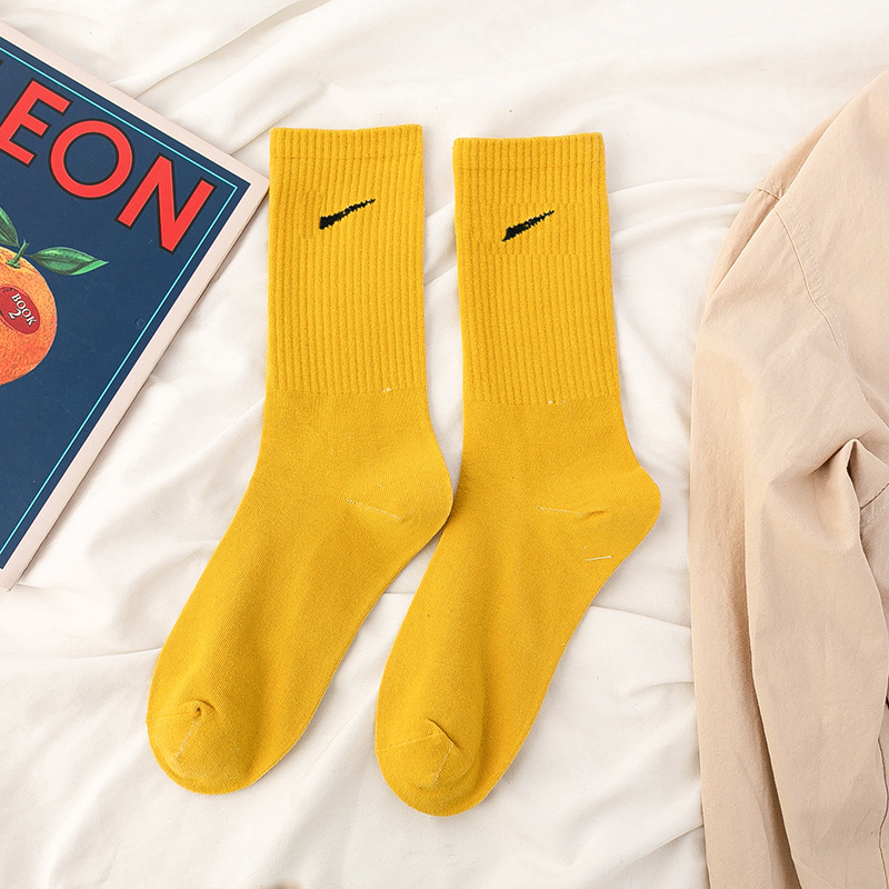 Calcetines de media pantorrilla para mujer, verano, algodón puro multicolor, resistentes, ideales para baloncesto