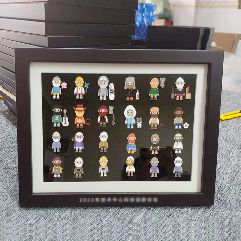 Wooden Badge Photo Frame Customized Medal of Honor Storage Frame Medal Display Frame Simple Solid Wood Table Customization Wooden Badge Photo Frame Customized Medal of Honor Storage Frame Medal Display Frame Simple Solid Wood Table Customization