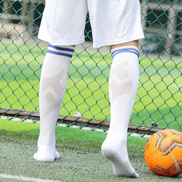 Football Socks, Long Socks for Men, Adults and Children, Over-The-Knee Breathable Non-Slip Thickened Towel Bottom Sports Training Professional Socks