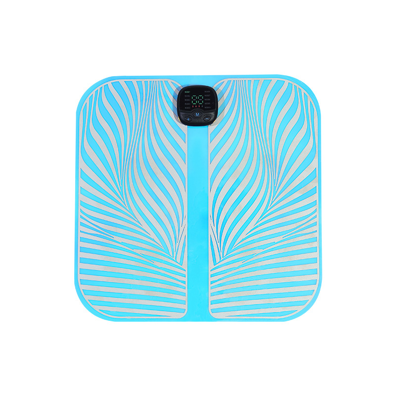 Nuevo Amazon colorido EMS pie almohadilla masajeador de pies almohadilla de masaje de pies aliviar la fatiga máquina de masaje de pies belleza de la pierna