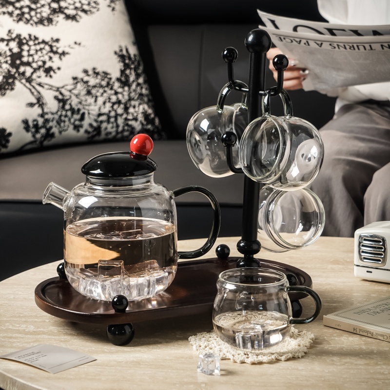 Glass summer set, capacious tea, Chinese style