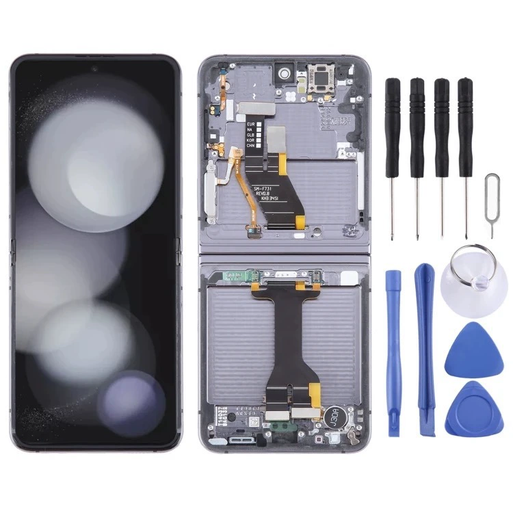 Подходящий для сборки экрана Samsung Z FLIP4 с складывающимся экраном SAMSUNG Z FLIP5/6 731 Замена модуля экрана