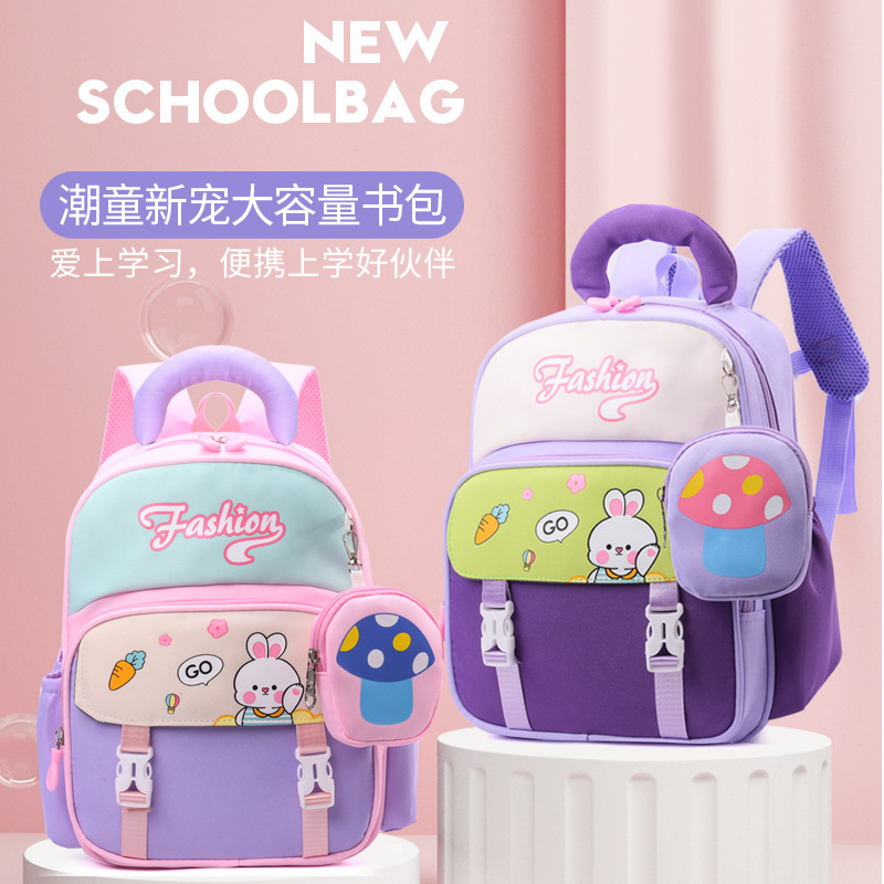 2025 nueva mochila infantil impresa de gran capacidad mochila de dibujos animados ultraligera jardín de infantes mochila de dibujos animados de moda