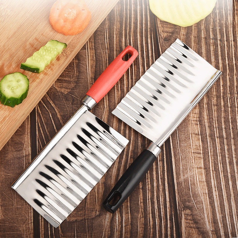Anti-rust stainless steel wave knife potato strip cutter, potato stick cutter, wave potato cutter, stainless steel potato cutter