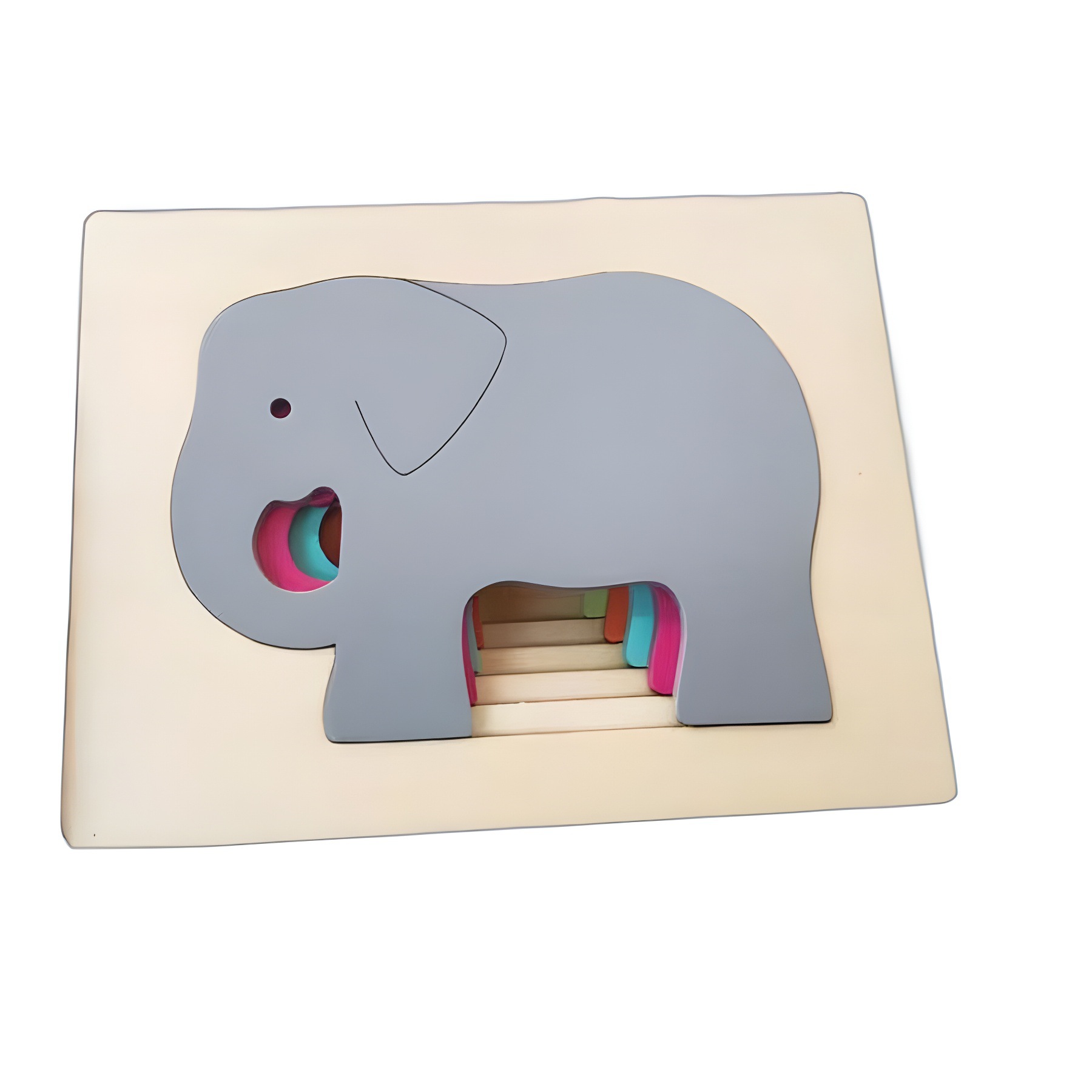 madera multicapa estereoscópico puzzle cognitivo para niños pequeños juguetes de bloques de construcción