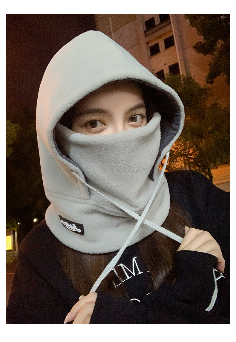 Máscara cálida a prueba de viento para ciclismo de otoño e invierno para hombres Funda multifuncional para cuello para exteriores con orejas colgantes Funda para cuello a prueba de frío Funda para cuello