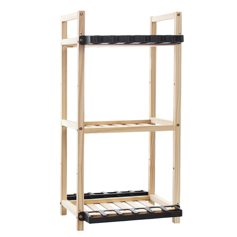 Transfronterizo de madera maciza Barra de pesca estante de exhibición estante de almacenamiento artes de pesca tienda estante de exhibición Luya varilla de mano varilla de billar estante de almacenamiento