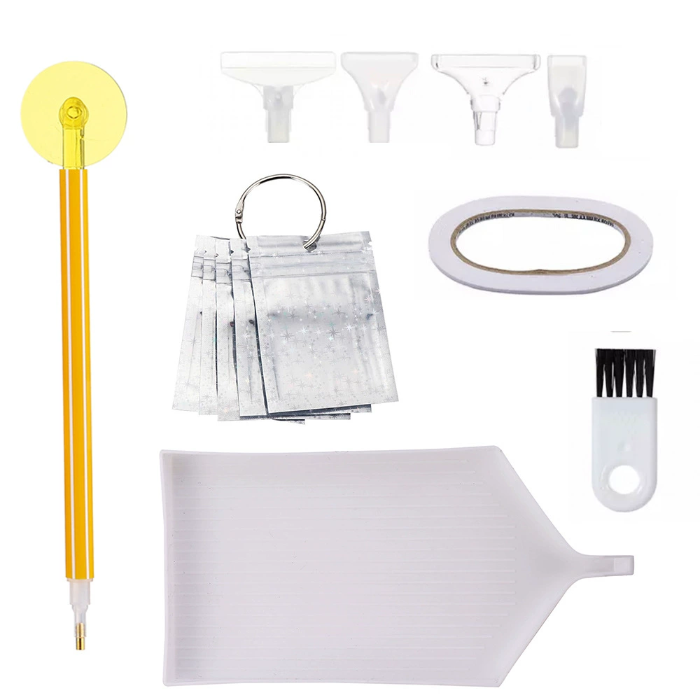 Diamond Tools Set with Storage Bag & Brush, Hexagonal Pens, Basic and Upgrade Kits