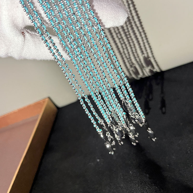 Tiffany blue cord French Paris small red cord women's bracelet, moon god bracelet, red color-retaining plated lucky bracelet, trendy Tiffany blue cord French Paris small red cord women's bracelet, moon god bracelet, red color-retaining plated lucky bracelet, trendy