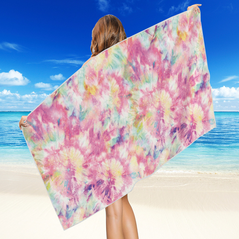 Factory wholesale European and American popular new square double-sided velvet beach towel colorful series shawl wrap skirt bath towel Factory wholesale European and American popular new square double-sided velvet beach towel colorful series shawl wrap skirt bath towel