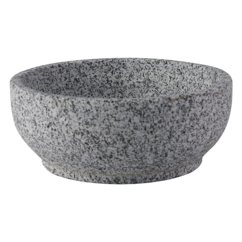 Korean style stone pot stone bowl authentic South Korea cuisine high temperature resistant natural stone pot bibimbap stone pot bubble chicken for commercial use