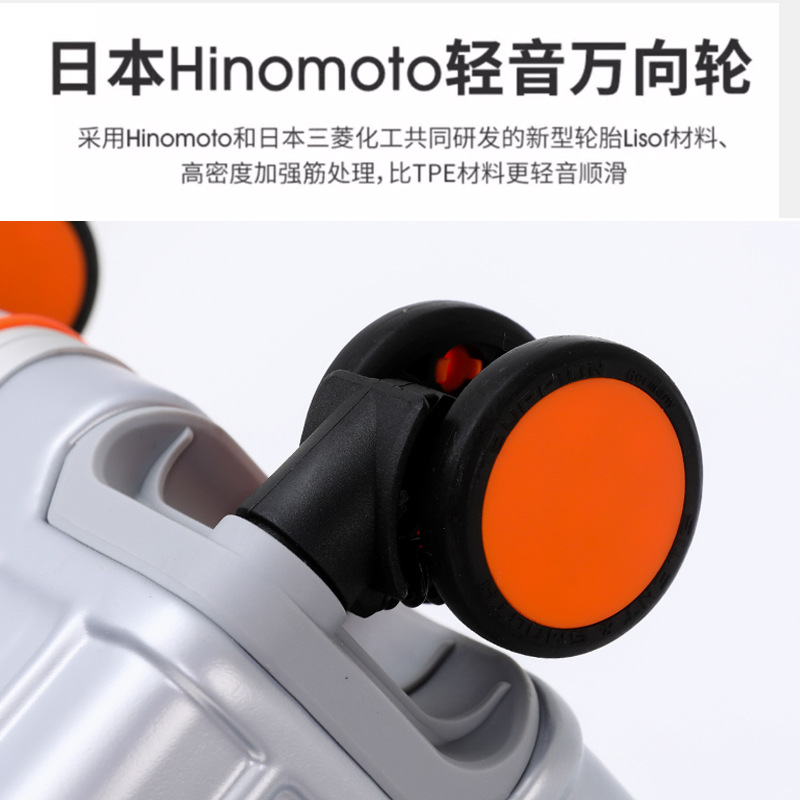 Vía aérea nuevo equipaje marco de aluminio rueda universal de alto aspecto maleta de negocios maleta de los hombres contraseña caso de embarque