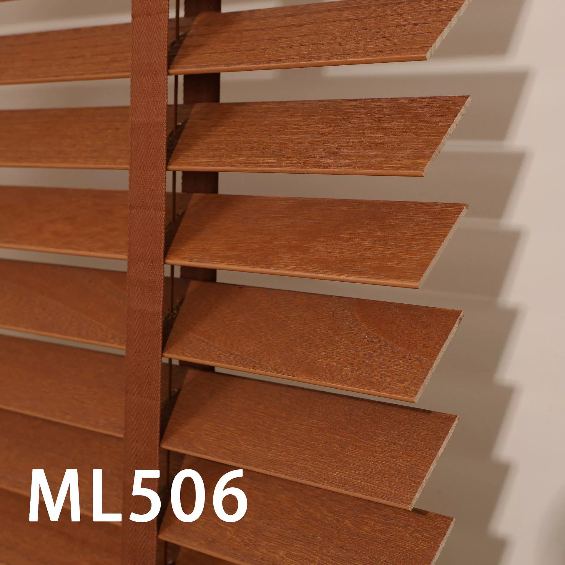 Basswood Solid Wood Blinds (Fugelin) — 5 cm Slats, Custom Width & Height