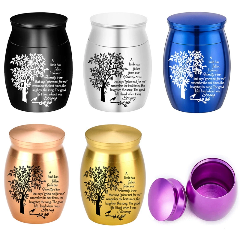 Новая трансграничная экспортная урна «Древо жизни», металлическая мемориальная урна, похоронные принадлежности для людей, герметичная урна для животных