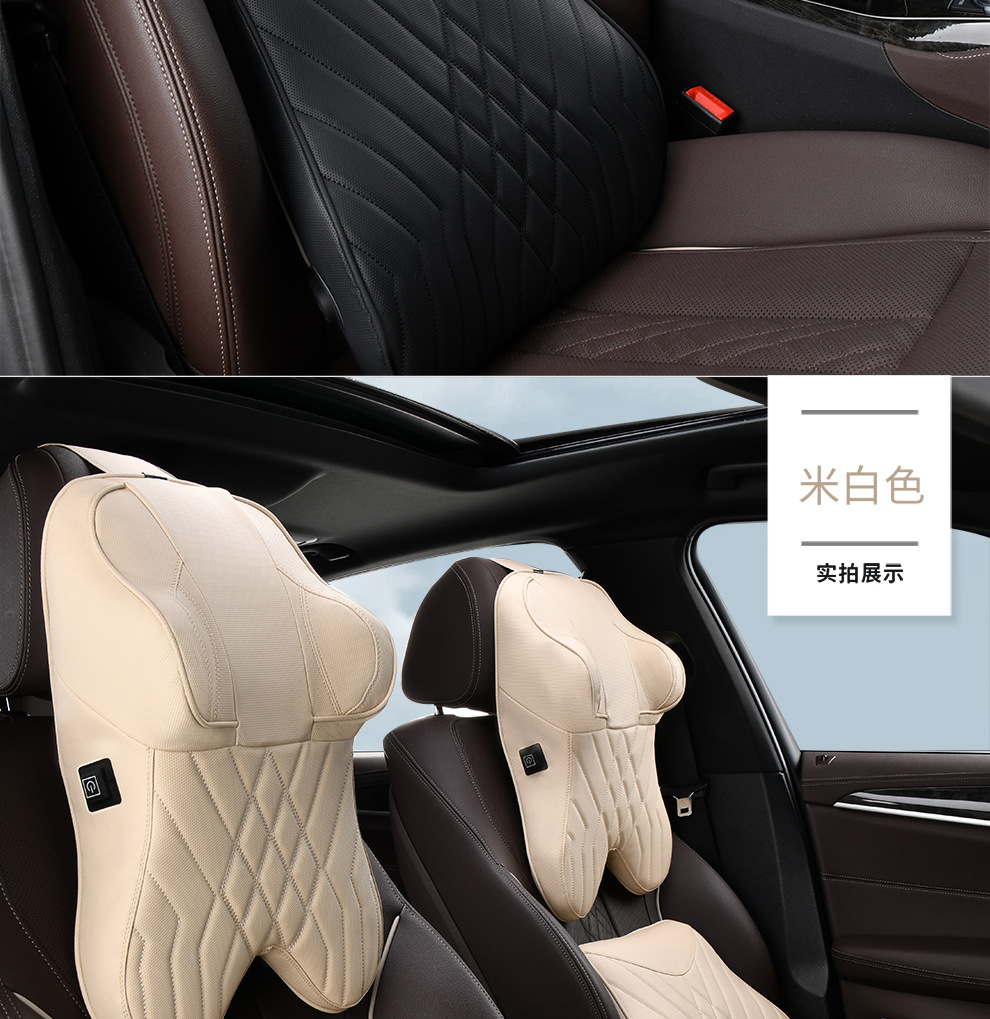 Car Massage Headrest Neck Pillow Lumbar Pillow Car Pillow Lumbar Pillow Cushion Lumbar Cushion Memory Foam Lumbar Pillow