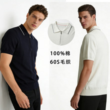 B*C�� ��ʿ14��ë֯POLO�� 100%�ް뿪����������֯T�� 19243