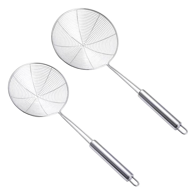 304 Stainless Steel Colander, Household Strainer, Large Line Drainer, Kitchen Frying Hot Pot Scoop, Dumpling Strainer