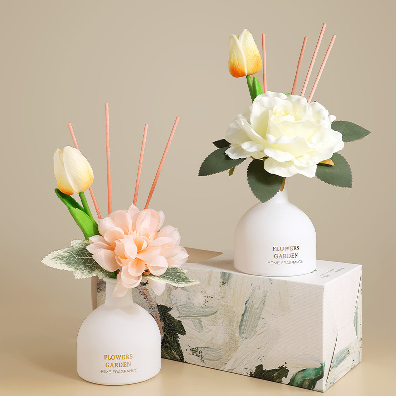 Solid floral art fireless aromatherapy essential oil home indoor long-lasting air freshening and deodorizing room dried flower fragrance ornaments