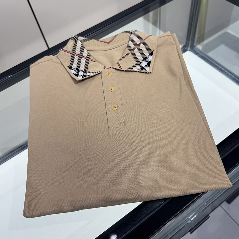 Summer Men's High-End Business Polo Shirt with Lapel and Short Sleeves, Breathable Casual Solid Color Loose T-Shirt with Embroidery, Half-Sleeve for Women