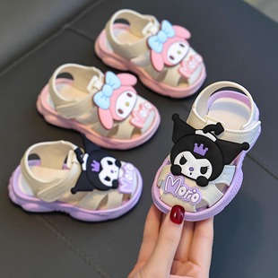 Cartoon cute girls wholesale cross-border foreign-style 2025 summer new fashion outer wear excrement feeling beach sandals