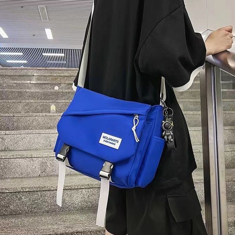 2024 primavera nuevo estudiante universitario pareja clase bolsa de lona diario cercanías simple crossbody mochila