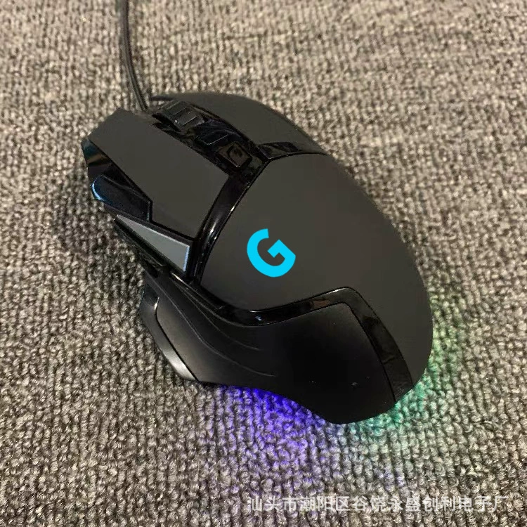 Игровая мышь G502, проводной USB, поддержка макросов, 12 800 DPI, матовый черный