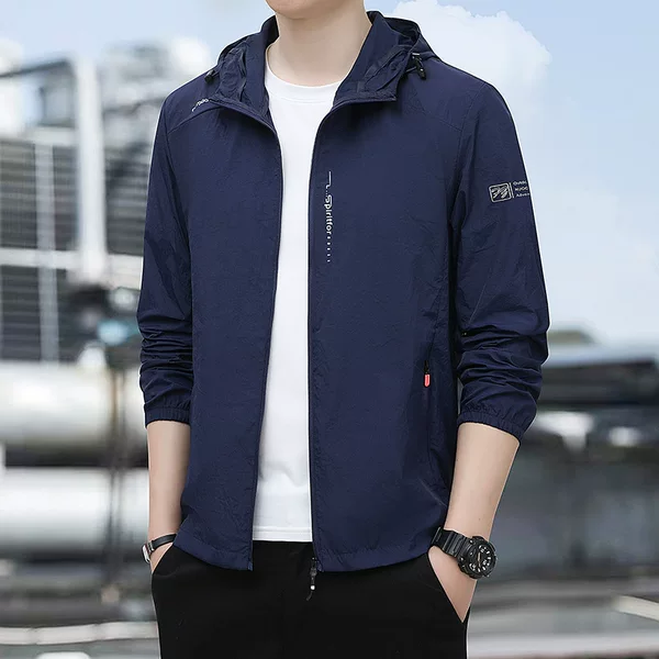 Sun Protection Clothing for Men, Summer Jacket, Thin, Lightweight, Breathable, Anti-Uv, Fishing, Ice Silk, Men's Sun Protection Clothing, Men's Style