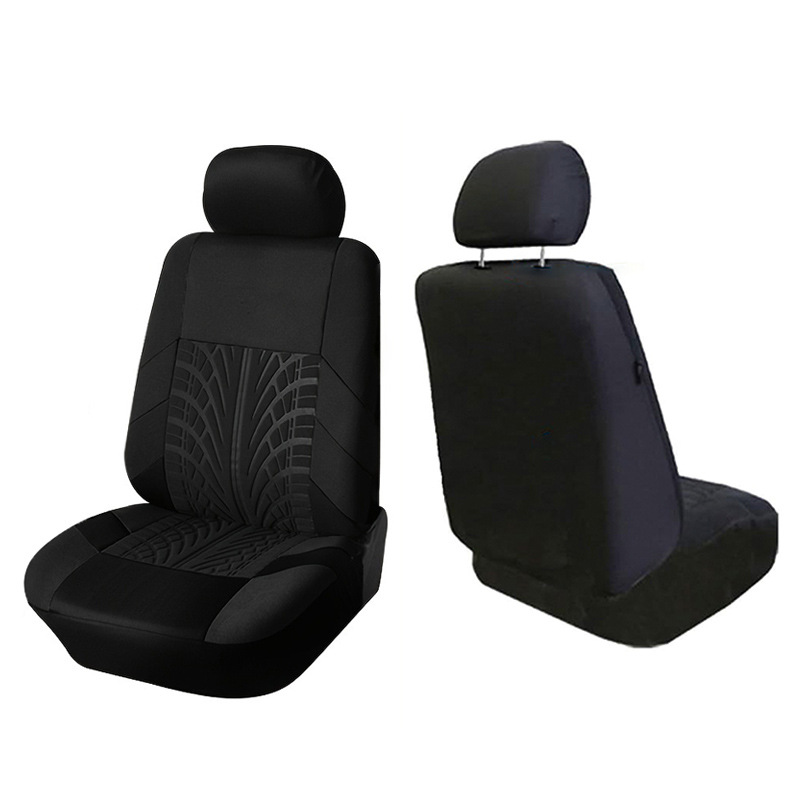 Foreign Trade Hot-Selling Tire Pattern Car Seat Cover Press Machine Seat Cover Seat Cushion Two-Piece Set Fabric Car Seat Cover Wholesale