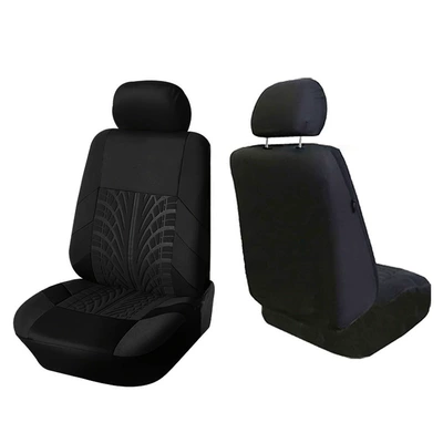 Seat Cover Wholesale, Universal seat cover - black-2-piece-set-front-single-seat