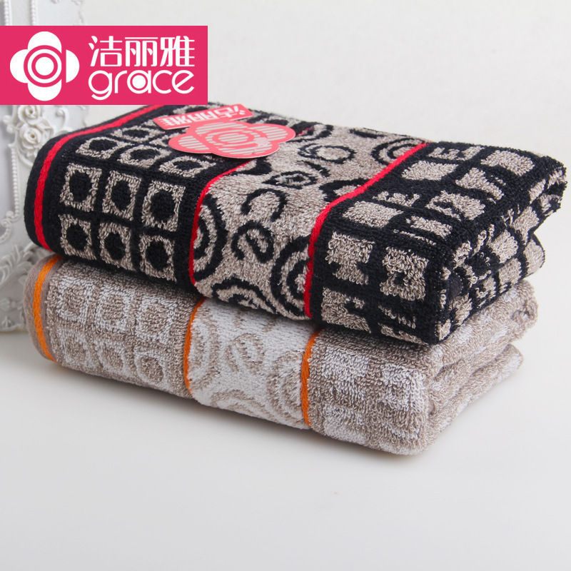 Jialiya Genuine Pure Cotton Thickeneded Cotton Cut Velvet Face Towel Adult Couple Home Good Towel Gift Direct Sale 8545