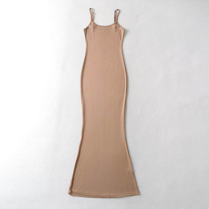 Hot girl Summer fishtail suspender dress tall version lengthened suspender waist dress mop