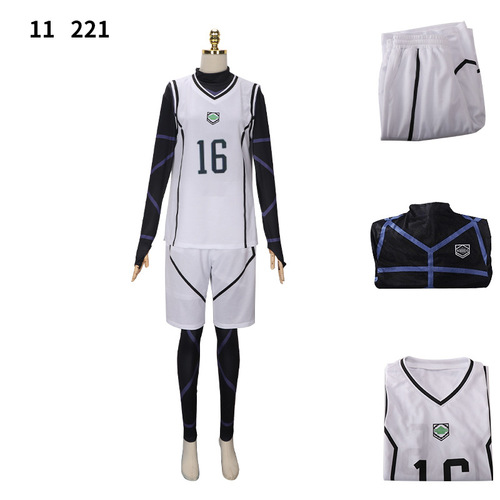 BLUELOCK blue prison cosplay jersey with 