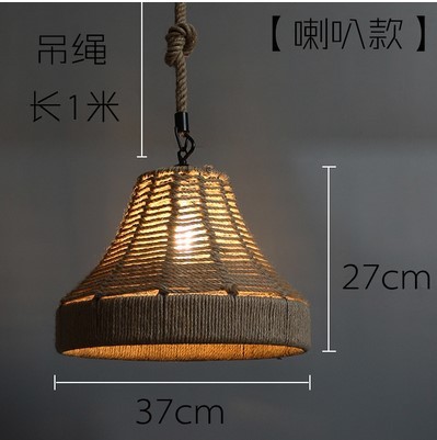 麻縄シャンデリア店舗商用工業風シングル通路廊下ネットレッド店洋服店カフェバー照明|undefined