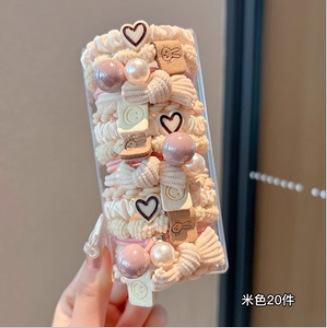 新款美拉德系皮筋少女扎发发绳高马尾不塌头绳秋冬高级感发饰头饰|undefined