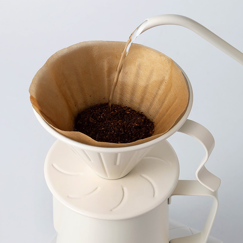 Acero inoxidable conjunto de café portátil al aire libre acampado papel de filtro de viaje de café de mano regalos al por mayor