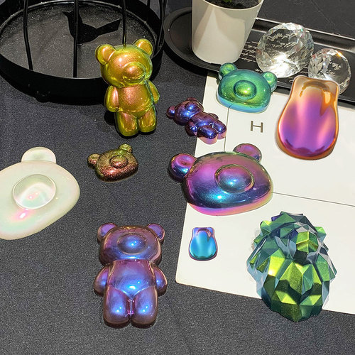 Amazon 10-color Chameleon Color Powder for Shoe Material Coating Ink Chameleon Powder with Variable Colors 3g