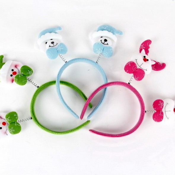 Decoraciones navideñas cabeza de Navidad hebilla accesorios de fiesta regalos para niños suministros de Navidad diadema fábrica al por mayor