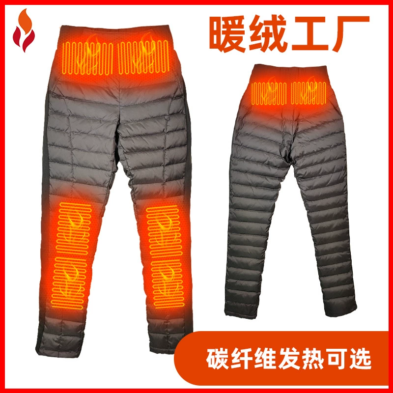 Новая трансграничная система подогрева одежды с USB-зарядкой, с опциональными уличными повседневными утепленными брюками и возможностью нанесения логотипа.