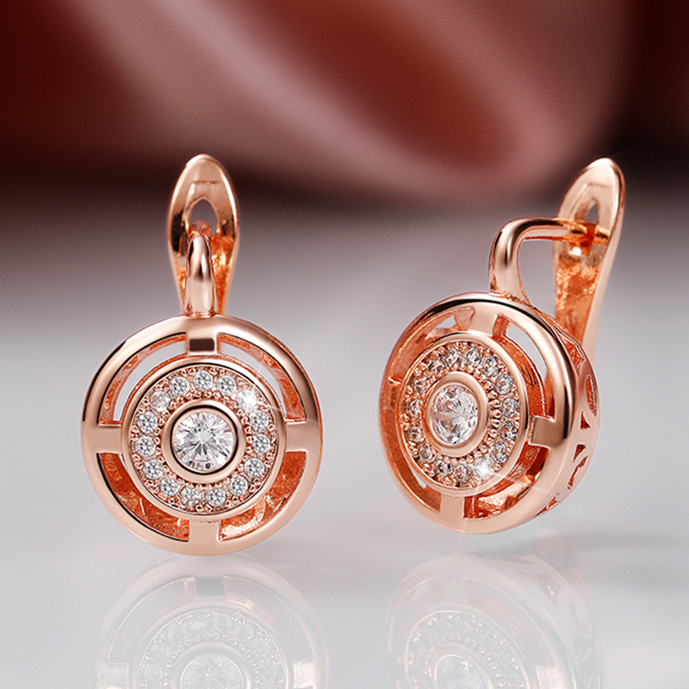Gioielli unisex Moda moda orecchini zircone multicolore temperamento orecchini cristallo gioielli_voghion.com