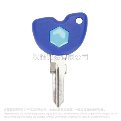Motorcycle Key Piaggio Buried Landmine - blue