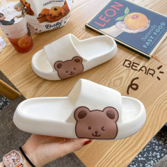 クロスボーダー専用サイドベアースリッパ女性夏家浴室入浴滑り止め着糞感カップルスリッパ女性卸売り