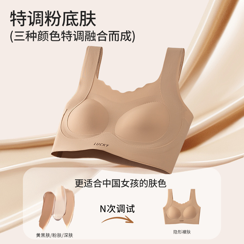 Liquid Foundation, Student Girl Bra, Junior and Senior High School Student Sports Vest, Girls' Development Period Underwear, Thin Style for Women
