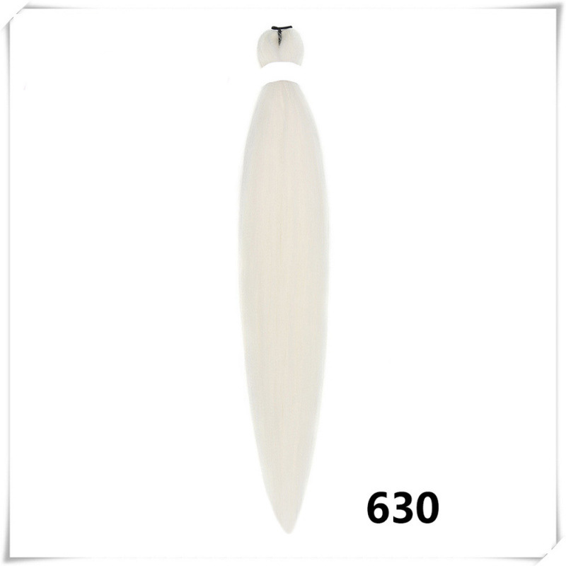 Fijo de baja temperatura de agua caliente FR Easy Braid Fibra química Trenza sucia Multicolor Negro Pechón suave y esponjoso